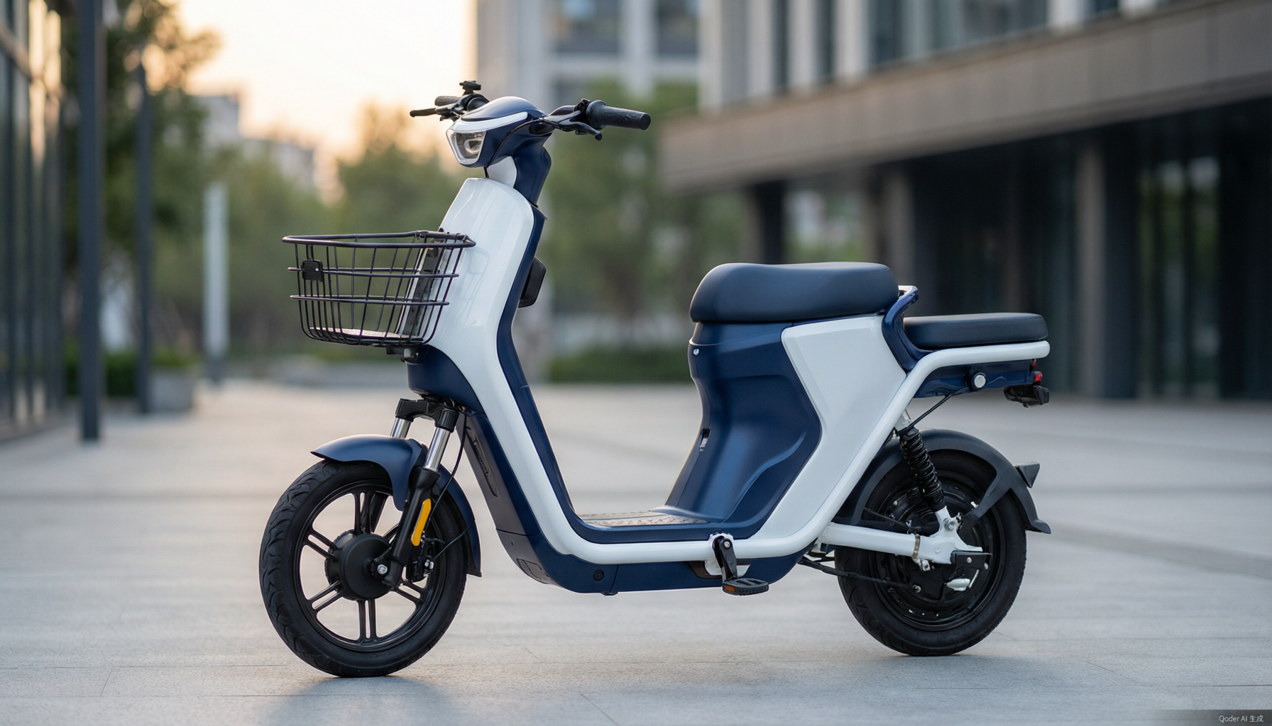 Concept electric scooter illustration; not an available product